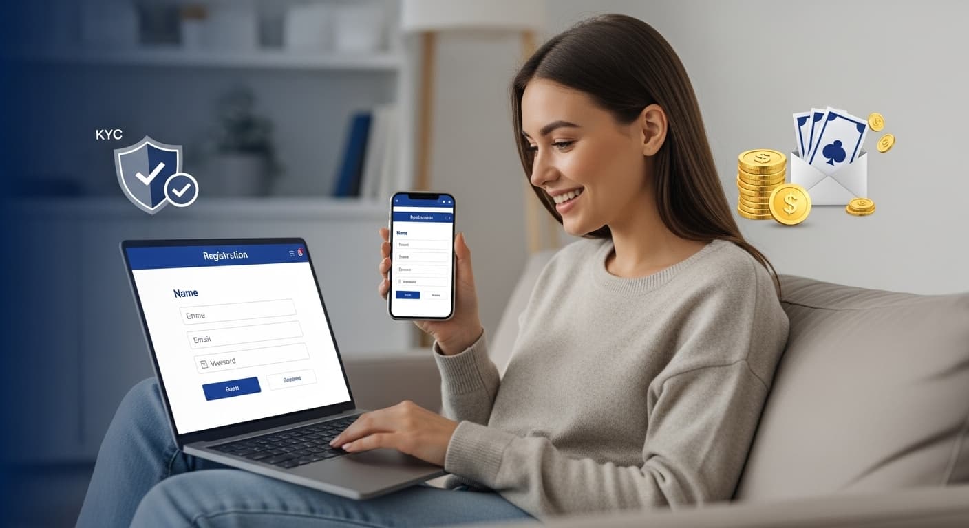 በመስመር ላይ ካሲኖ ላይ እንዴት መመዝገብ እንደሚቻል፡ የደረጃ በደረጃ መመሪያ image